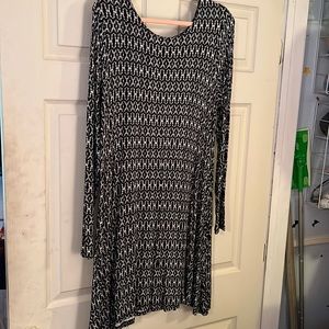 Black and White Shirt Dress